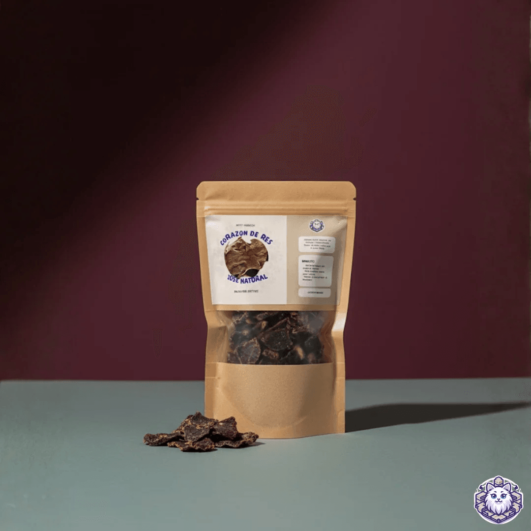 Corazón de Res Deshidratado | Snack Artesanal de Grado Humano | Receta de Autor Gourmet KittyScratch