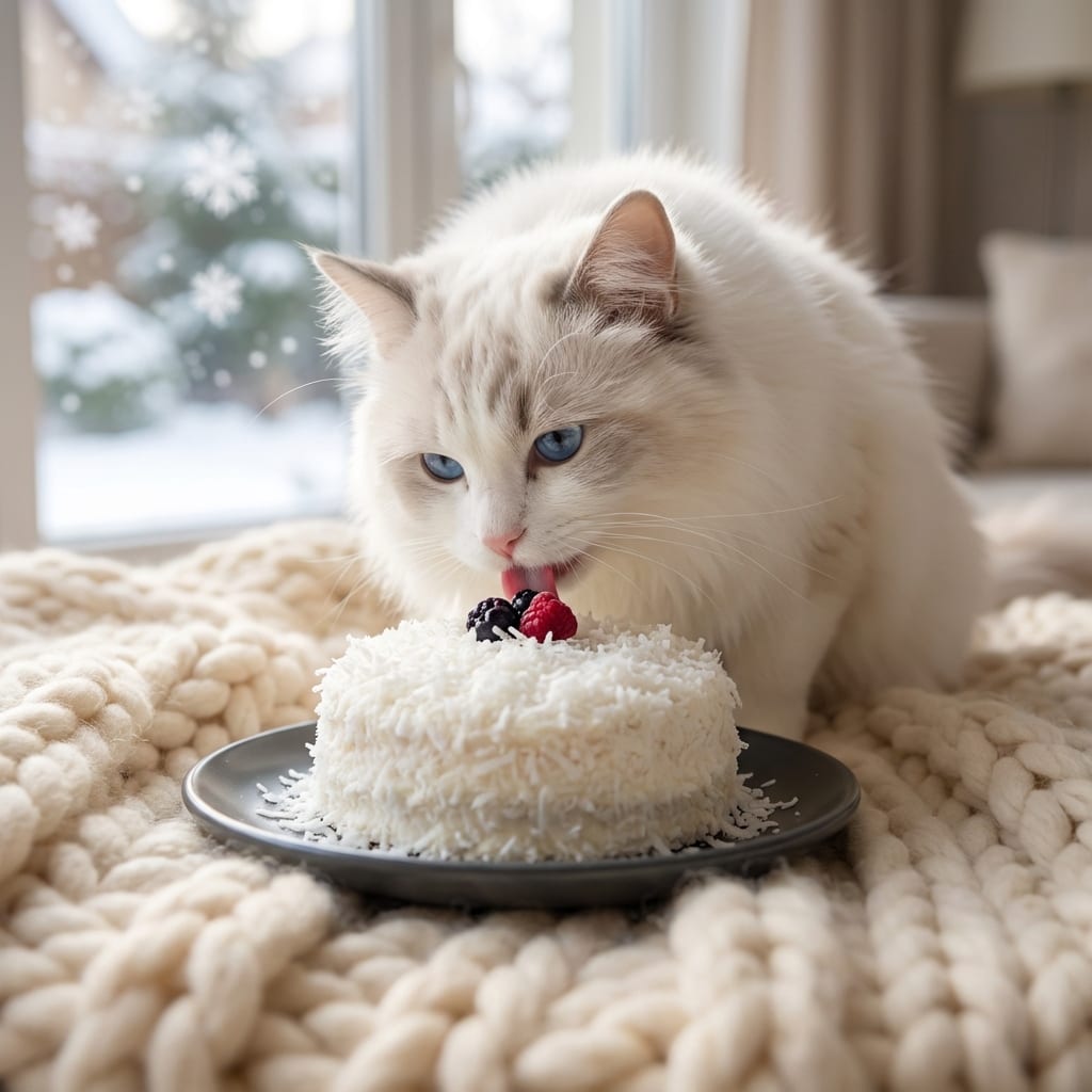 Pastel Nevado Gourmet | Alta Gastronomia para Mascotas | Receta de Autor Gourmet KittyScratch